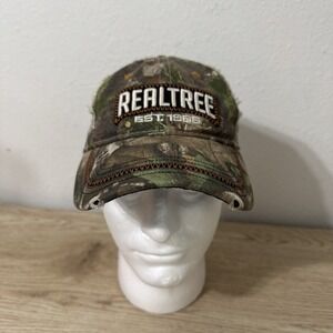 Realtree Camouflage Camo Baseball Cap Fitted Size‎ S/M Hunting Hat Stitching